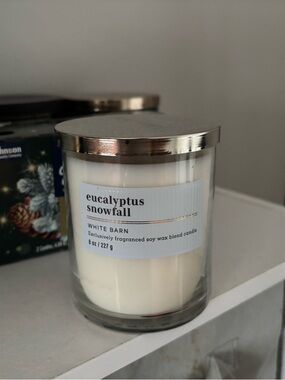 White Barn Eucalyptus Snowfall Scented Soy  - White